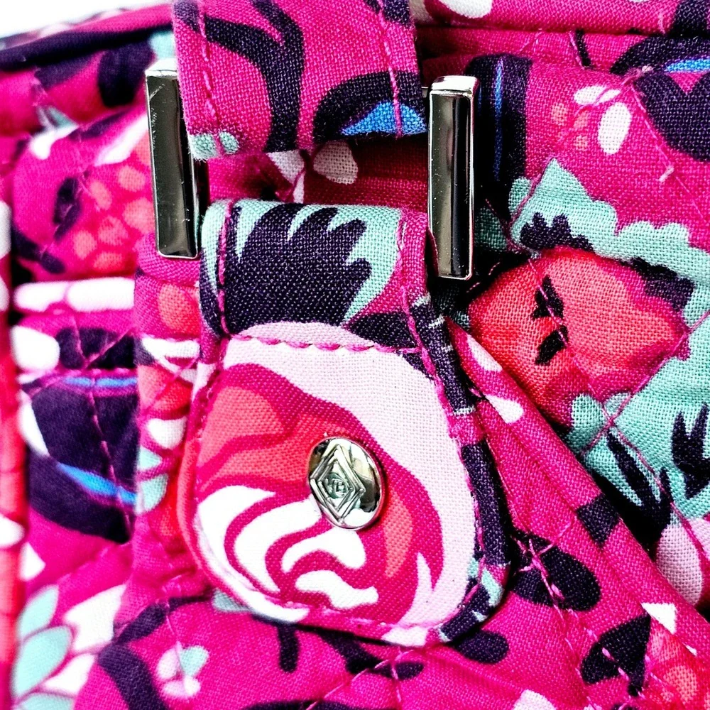 Vera Bradley Floral Quilted Shoulder Bag Pink‎ Cottagecore Preppy Pixie Blooms